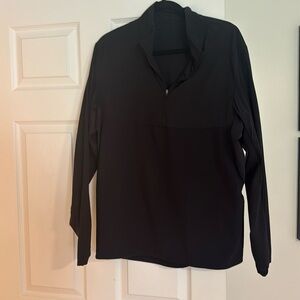 Lululemon black men’s quarter zip windbreaker